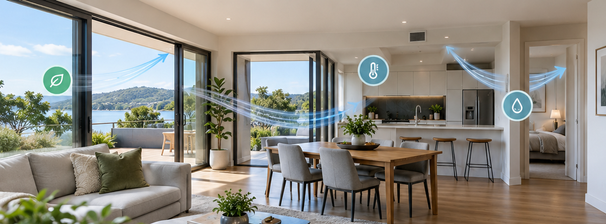 EVOAQ intelligent ventilation fan and air-quality sensors